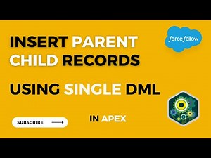 Insert Parent child records using Single DML Statement in Apex