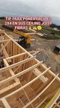 TIP FOR INSTALLING 2X4S ON YOUR CEILING JOISTS #chaparroelfibras #framing #carpentry #tips #learning