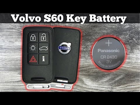 2011 - 2016 Volvo S60 Remote Key Fob Battery Change - How To Remove & Replace S 60 Key Batteries