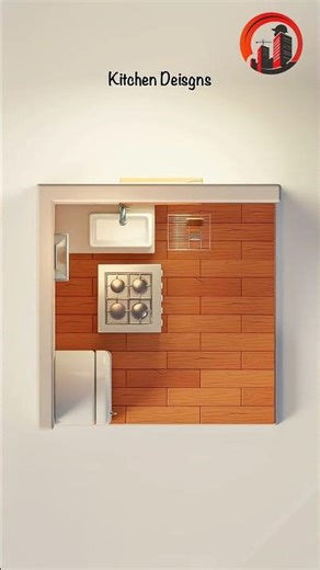 Perfect Kitchen Layout Explained 🍳 | Work Triangle Rule #shorts #shortsfeed