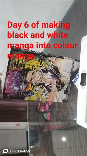 day 6 of making black and white manga into colour manga