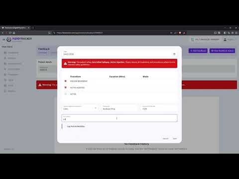 FizioTracker | Patient Feedback & Treatment Optimization