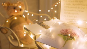 Minetom Fairy String Lights, 33Ft 100 LED Mini Battery Operated Fairy Lights Copper Wire Twinkle Lights Mason Jar Lights, Waterproof Starry Firefly Lights for Party Wedding Christmas Decor