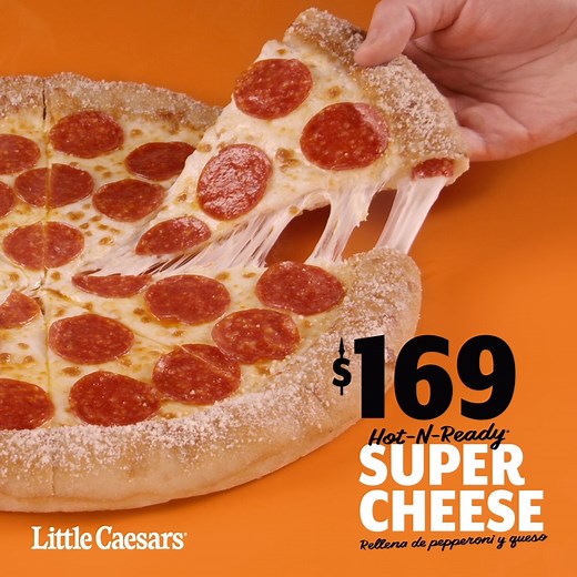 401 reactions · 73 shares | Comienza tu semana con Super Cheese, una pizza con la orilla rellena de queso y pepperoni. | Little Caesars | Facebook