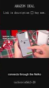 Nelko Wireless Bluetooth Label Maker with Tape and Multiple Templates for Home Office Use