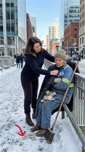 Businesswoman Sees A Freezing Street Cleaner… What She Does Next Will Shock You #kindness