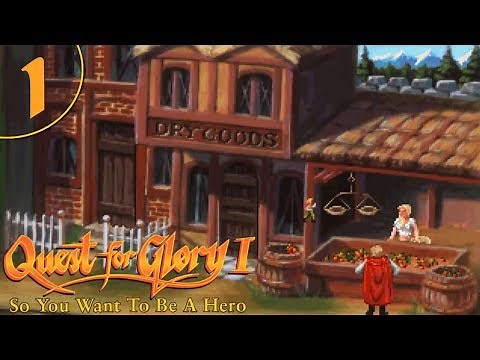 Quest for Glory 1 VGA - Exploring the Town (Part 1)