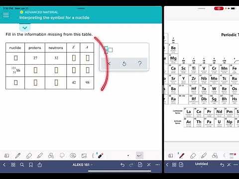 ALEKS: Interpreting the symbol for a nuclide