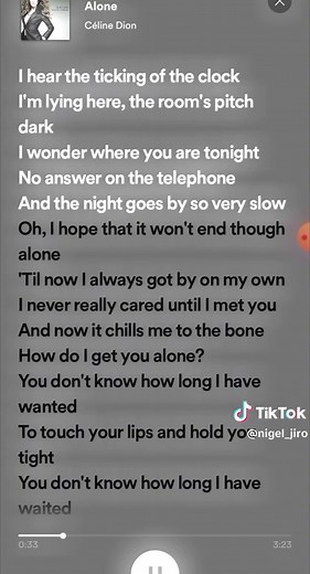 Alone by Celine Dion - Full Lyrics and Karaoke
