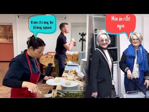 Lần đầu Mai đi phục vụ khách của Louis, Louis lo lắng đến phút chót, Mai le cuộc sống ở Pháp