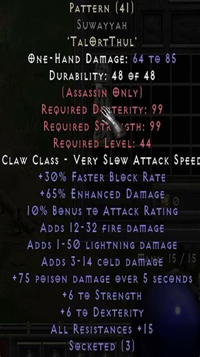 Pattern is a Runeword #diablo2