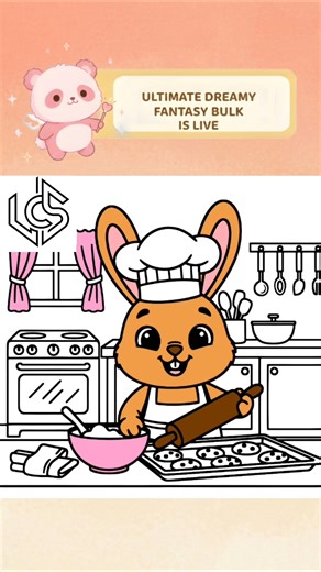 Watch this cute bunny coloring page come to life.🐰✨