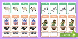 /sh/ Initial Sound Snap Card Game