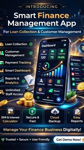 💸 Still managing your loan collections in a notebook or Excel?There's a smarter way!
