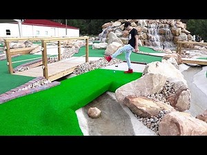 ONCE IN A LIFETIME MINI GOLF HOLE IN ONE!