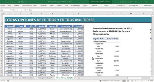 Aprende Excel con IA on Instagram: "¿Te ha pasado que armas un reporte de KPIs logísticos y luego no sabes cómo analizar la información por zona, cliente o producto? 😰 Con las opciones de filtros en Tablas Dinámicas puedes segmentar tu información sin fórmulas complicadas. Por ejemplo, revisar la rotación de inventario solo en un almacén o la tasa de entregas a tiempo por ciudad. Así tus reportes se convierten en una herramienta práctica para la toma de decisiones. En mi curso online de KPIs de