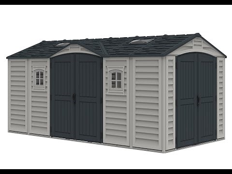 Duramax Apex Pro Vinyl Outdoor Storage Shed with 2 Sizes