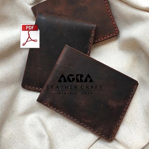 Minimalist Leather Wallet Pattern, Leather Pattern, Leather Pattern PDF, Leather Template - Etsy