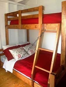 Bunk Bed Split-Size How-to Book; Paper Pattern Plan to DIY and Easily Build King Over Queen Over Full Over Twin Beds