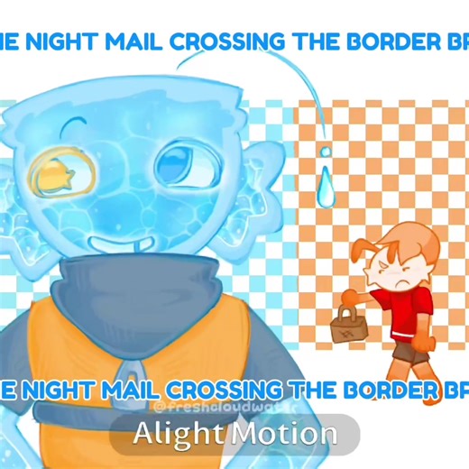 Night Mail Meme Featuring Finn and Shrimpo