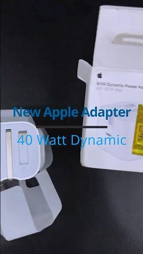 Unboxing Apple 40 Watt Dynamic Adapter #apple