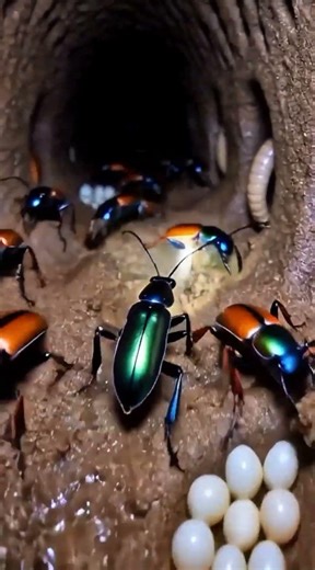 Tiger Beetle Attack 😱 World’s Fastest Insect Hunter in 4K! #shorts #100kvews
