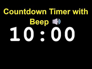 10 Minutes Countdown Timer with Beep | 10 Min Timer