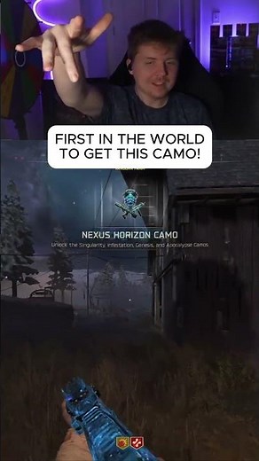 First in the world to unlock this camo in Call of Duty!