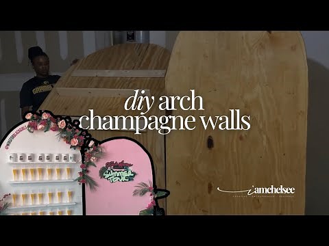 DIY Arch Wall Backdrop, Arch Champagne Wall, Custom Wall Decor for Events and More