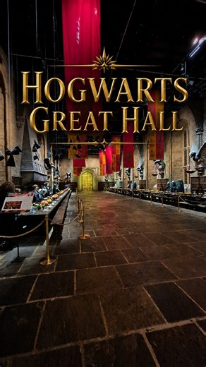 The Great Hall at Hogwarts at the Warner Bros. Studio Tour London #harrypotter #hogwarts #wizard