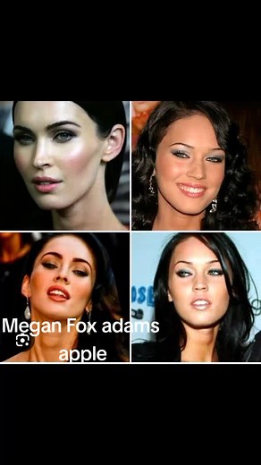 this is what a real man's adams apple look like. megan fox is a beautiful man.
