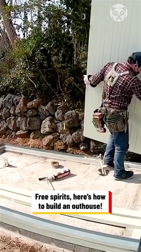 39K views · 119 reactions | How to build an outhouse from scratch Partner: 최go tv YT: https://www.youtube.com/channel/UCC7CpZBV1yKfxi_dH04vuYQ/videos. | Crafty School | Facebook