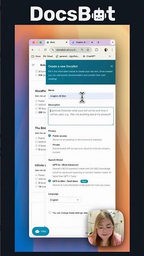 Create your own chatbot with DocsBot AI
