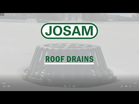 Josam Company Roof Drain Installation Video