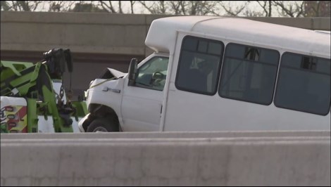 Dallas County jail inmate transport van crashes on I-30, officials say