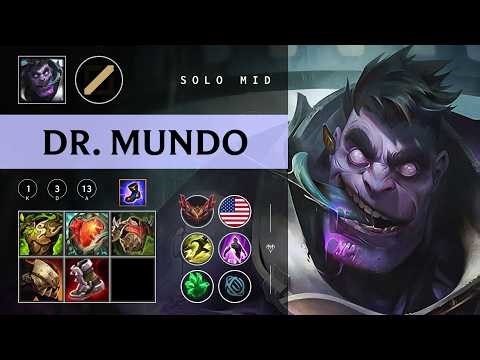 Dr. Mundo Mid vs Akshan - NA Grandmaster Patch 26.06