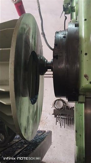 Precision Engineering: Boring Process of a Large Impeller #Machining#Industrial#MetalWork#Tech