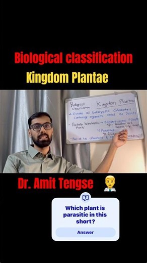 Kingdom plantae part 1 | Biological Classification | NEET BIOLOGY | NCERT | Dr. Amit Tengse