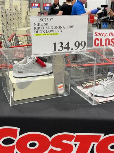 COSTCO DEALS on Instagram: "👟 GOT ’EM! The Kirkland Signature x Nike Dunks just had a shock drop at Costco this morning and it was pure madness. 😮🔥 We found them at the Aloha, Oregon Costco, with 513 pairs in stock and a line literally out the door. Costco and Nike really played this one low-key — so low that most people thought these Costco Nike Dunks were fakes 👀😂 Still can’t believe we actually scored a pair! 🔥Only 6 Costco stores in the US got 