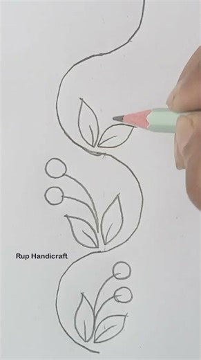 Easy border design for projects and Kids 🌿🍃✨ shorts #youtubeshorts