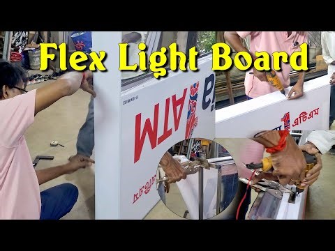 Flex Board | Light Sign Board | Glow Sign Board Making