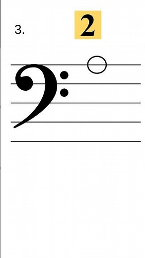 Sightreading Bass Clef Quiz 3: Read notes in 4 seconds! #shortsvideo #bass #piano #shorts #short