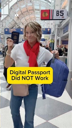 Digital Passport Did NOT Work in TSA Lines #traveltips