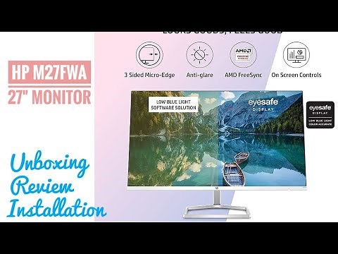 HP M27fwa 27 Inch LED Monitor | Unboxing Installation and review