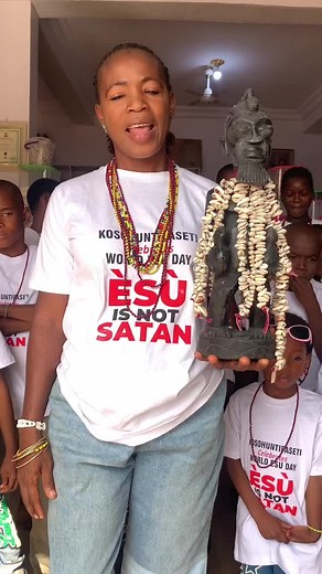 Ni ipalemo odun Esu Agbaye In preparation to world Esu festival A ku ipalemo Odun Esu Agbaye Happy World Esu festival in advance. Omo Esu tooto. Truly Omo Esu.