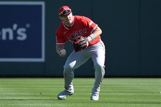 Mike Trout Makes Spring Debut In Center Field, Outfield Status Remains Uncertain