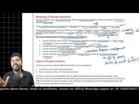 Class 9 ICSE Commercial Studies | Chapter 1 Lecture 2 | Commercial & Non-Commercial Activities