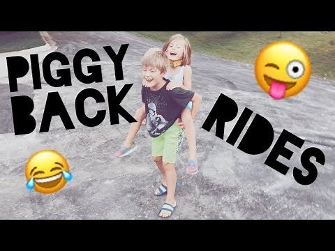 HOW TO GIVE A PIGGY BACK RIDE - TAUGHT BY LITTLE KIDS - VLOGUST DAY 17