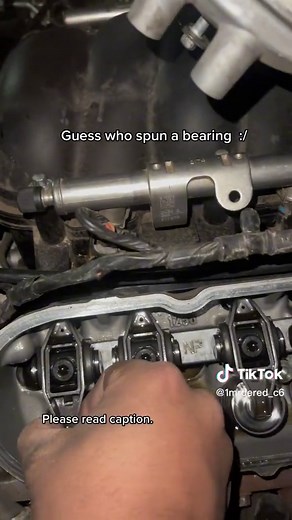 I primarily thought a lifter collapsed due to oil starvation which would be a simple repair but after pulling the valve covers all the top end looks fine and tight. And well that leaves me thinking I spun a rod bearing when the engine lost oil pressure, shit sucks to say but imma be out for a while, money wise I just can’t afford to repair the engine all right away, so sadly I think this is goodbye for now, this 3rd time of having to repair the engine really killed all motivation I had and now I