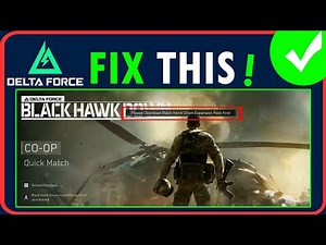 How To Fix Please Download Black Hawk Down Expansion Pack First In Delta Force | #deltaforce